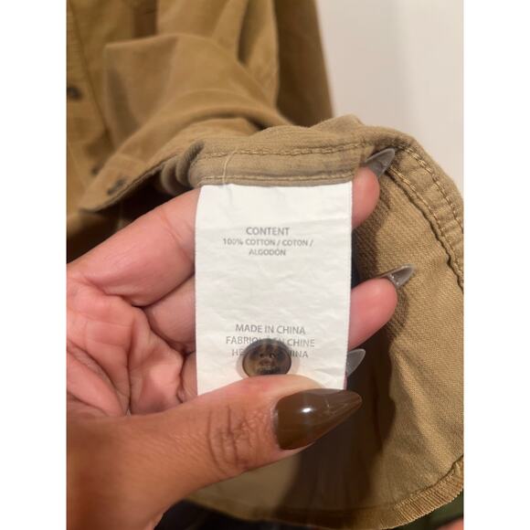 Mens O’Neill Casual Button-up Shirt Tan Khaki Preppy Fall Winter Fashion - Picture 7 of 7